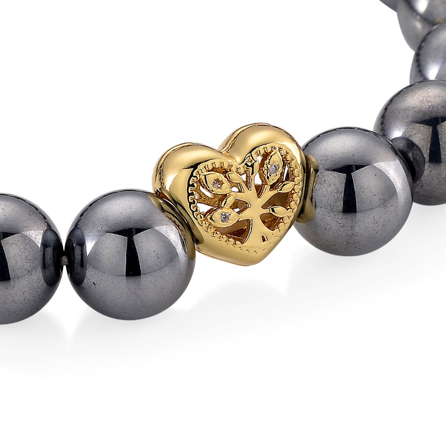 Terahertz Herz Armband ca. Flexibles cm Nickelfreies Messing ca. 130.00 ct
