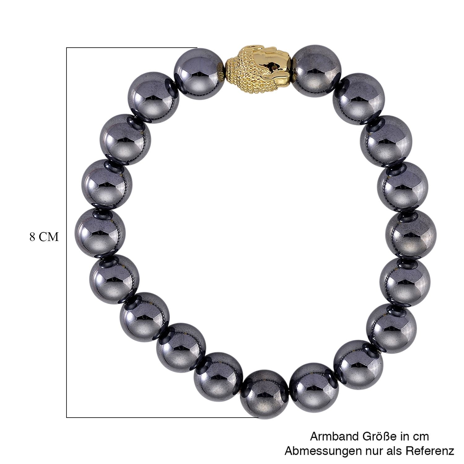 Terahertz Buddha Armband ca. Flexibles cm Nickelfreies Messing ca. 135.00 ct