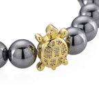 Terahertz, Weißer Zirkonia Schildkröte Armband ca. Flexibles cm Nickelfreies Messing Standard 131.00 ct