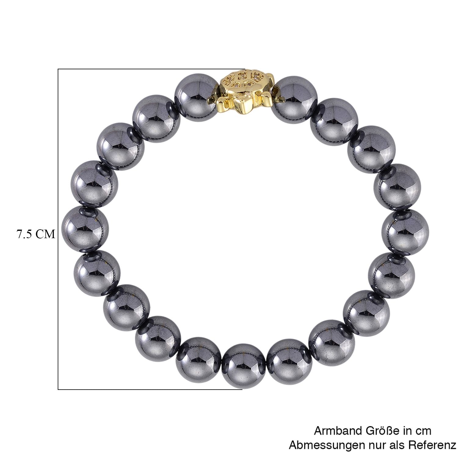 Terahertz, Weißer Zirkonia Schildkröte Armband ca. Flexibles cm Nickelfreies Messing Standard 131.00 ct
