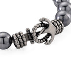 Terahertz Armband ca. Flexibles cm Reiner Edelstahl Schwarz oxidiert ca. 120.00 ct