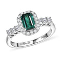 Rhapsody AAAA Pirineu Lagoon Tourmaline, Weißer Diamant Ring 950 Platin (Größe 16.50) ca. 1,44 ct