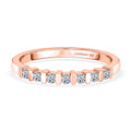 LUXURIANT SI-GH Labor Diamant Ring, 925 Silber rosévergoldet - 0,20 ct.