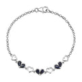 D'Joy diffundiertes blaues Saphir 19cm Armband - 1,49 ct.
