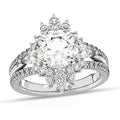 CLARTE Eternal - Moissanit Ring, 925 Silber rhodiniert (Größe 17.00) ca. 3.51 ct