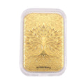 999er Goldfolie mit Lebensbaum-Motiv, 10mg, 3,1x4,5cm