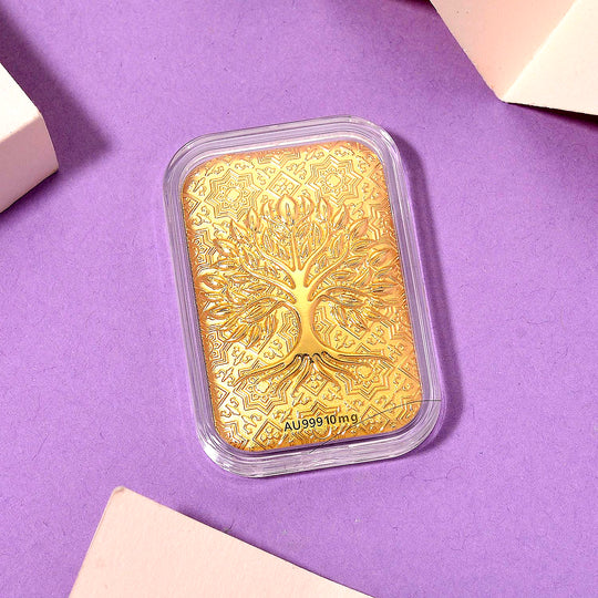 EXKLUSIVES GESCHENK 999er Goldbarren mit Engel-Motiv, 10mg