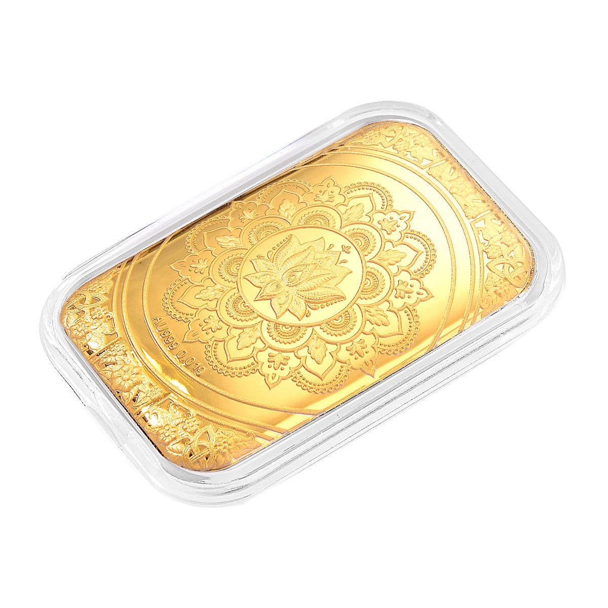 EXKLUSIVES GESCHENK - 999er Goldfolie mit Lotus-Mandala 10mg