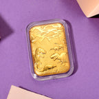 EXKLUSIVES GESCHENK - 999er Goldfolie mit Dinosaurier, 10mg
