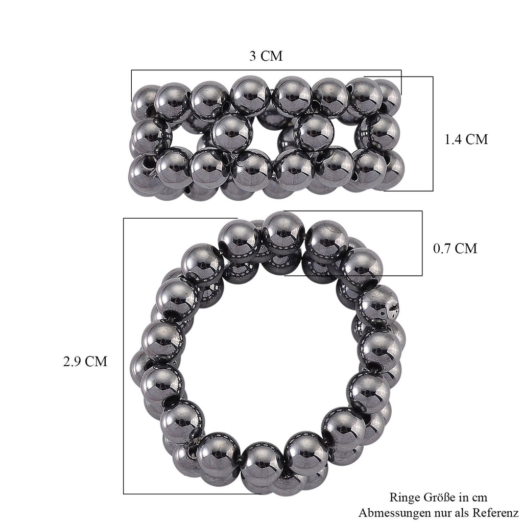 Terahertz Ring Flexibel (Größe 16,00-17,00) ca. 15,00 ct.