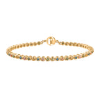 LUXURIANT DIAMOND - Lab Grown Mehrfarbiger Diamant SI-GH SGL zertifiziert Armband ca. 19 cm 925 Silber 750 Gelbgold Vermeil ca. 2.00 ct