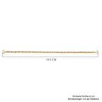 LUXURIANT DIAMOND - Lab Grown Mehrfarbiger Diamant SI-GH SGL zertifiziert Armband ca. 19 cm 925 Silber 750 Gelbgold Vermeil ca. 2.00 ct