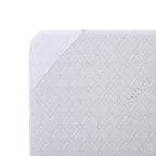 LIVMORE Silberbeschichteter Wasserdichter Matratzenschoner ca. 150 x 200 + 30 cm Weiß