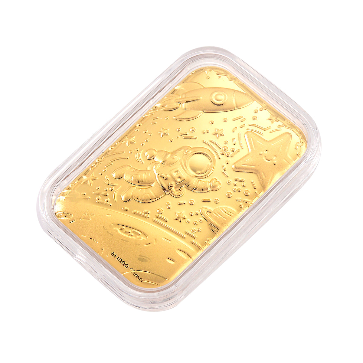 EXKLUSIVES GESCHENK - 999er Feingoldplatte mit Universal Motiv, 10mg