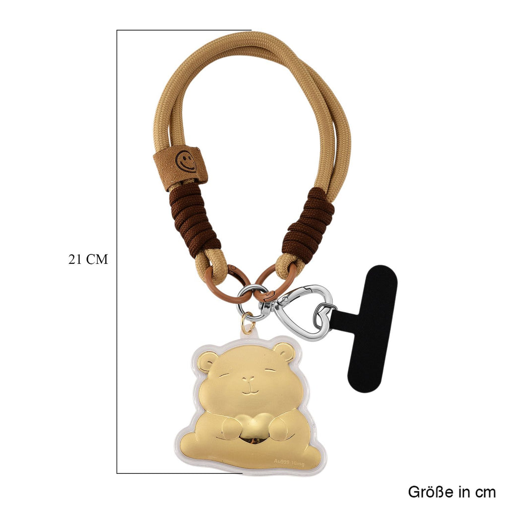 999 Gold Bär Schlusselanhänger 10mg