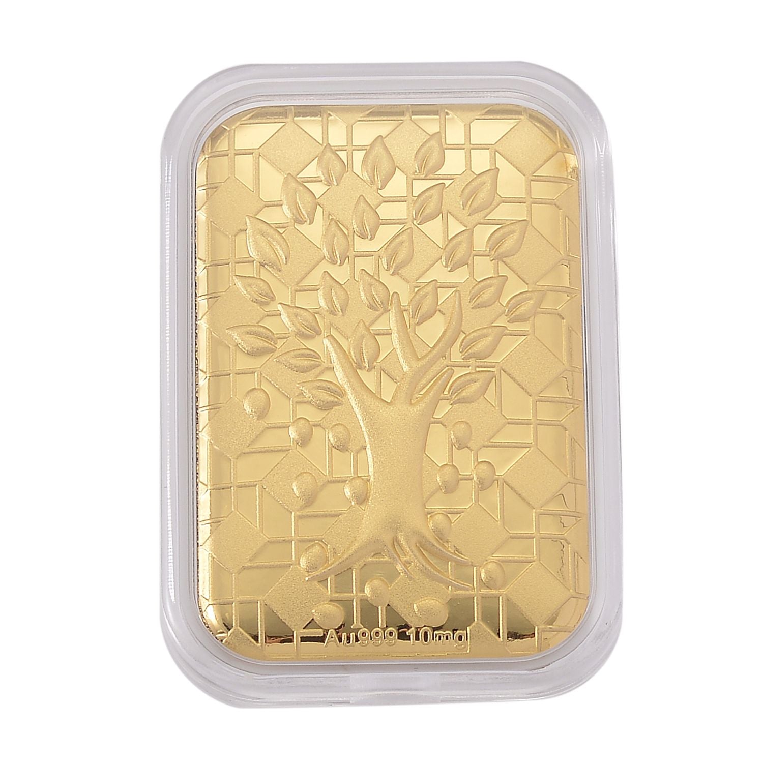 EXKLUSIVES GESCHENK - 999er feingoldplatte mit Bibel Motiv, 10mg 999 Gold