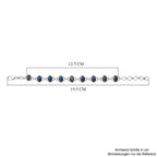 D'Joy AAA Labradorit Armband ca. 19 cm 925 Silber Rhodiniert ca. 12.98 ct