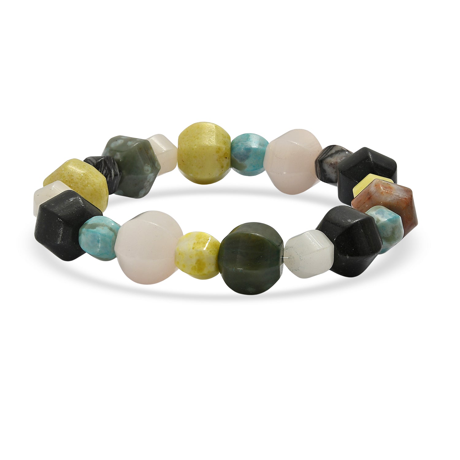 Mehrfarbig Jaspis Armband Flexibles (18 - 23 cm) ca. 203,00 ct.