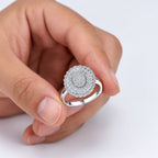 LUXURIANT DIAMOND - Lab Grown Diamant SI-GH Ring 925 Silber Rhodiniert (Größe 18.00) ca. 1.0 ct