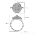 LUXURIANT DIAMOND - Lab Grown Diamant SI-GH Ring 925 Silber Rhodiniert (Größe 18.00) ca. 1.00 ct