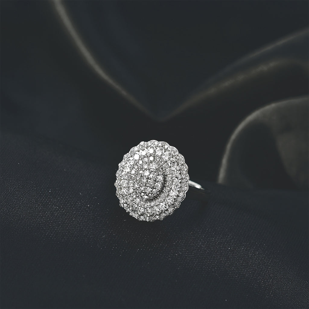 LUXURIANT DIAMOND - Lab Grown Diamant SI-GH Ring 925 Silber Rhodiniert (Größe 18.00) ca. 1.0 ct