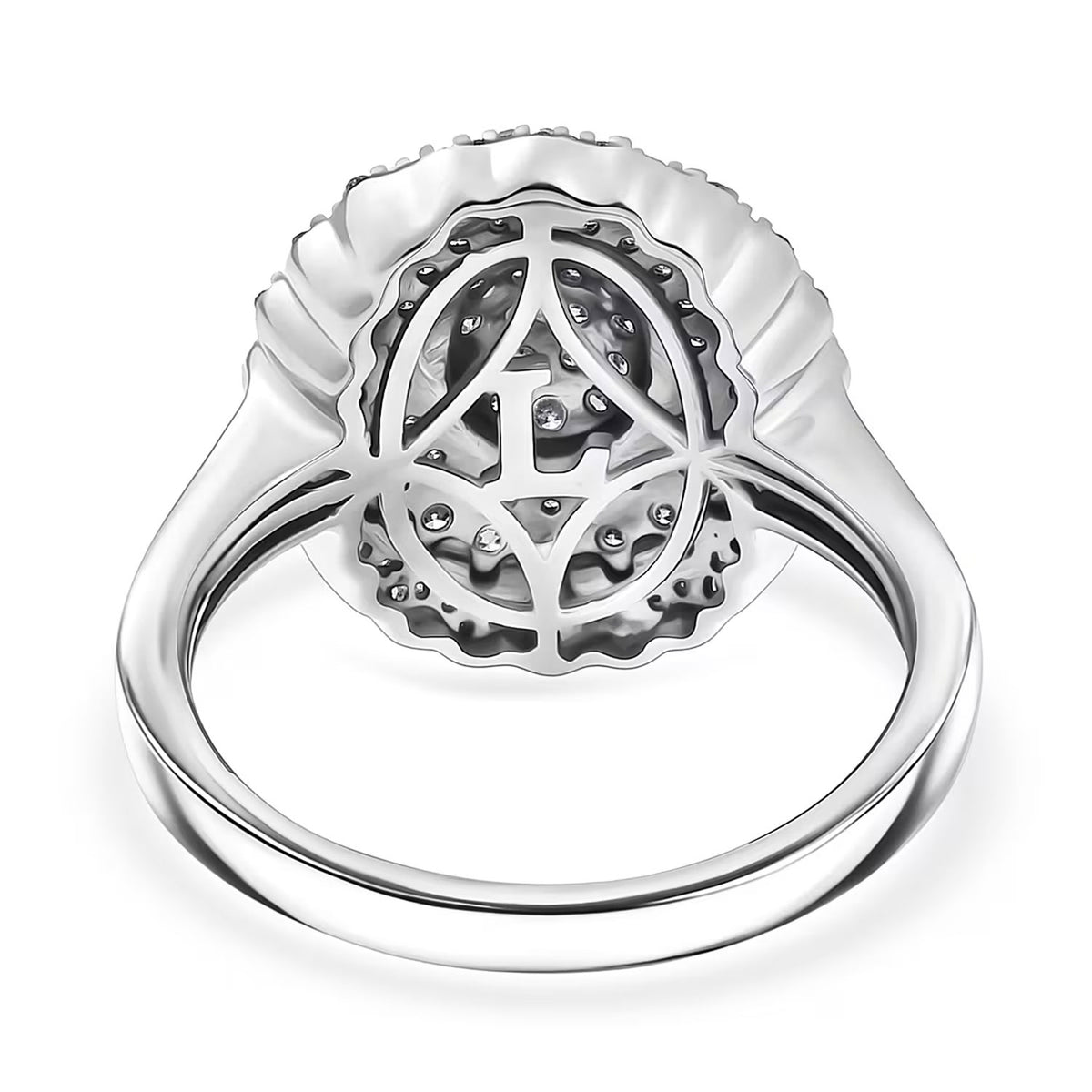 LUXURIANT DIAMOND - Lab Grown Diamant SI-GH Ring 925 Silber Rhodiniert (Größe 18.00) ca. 1.0 ct