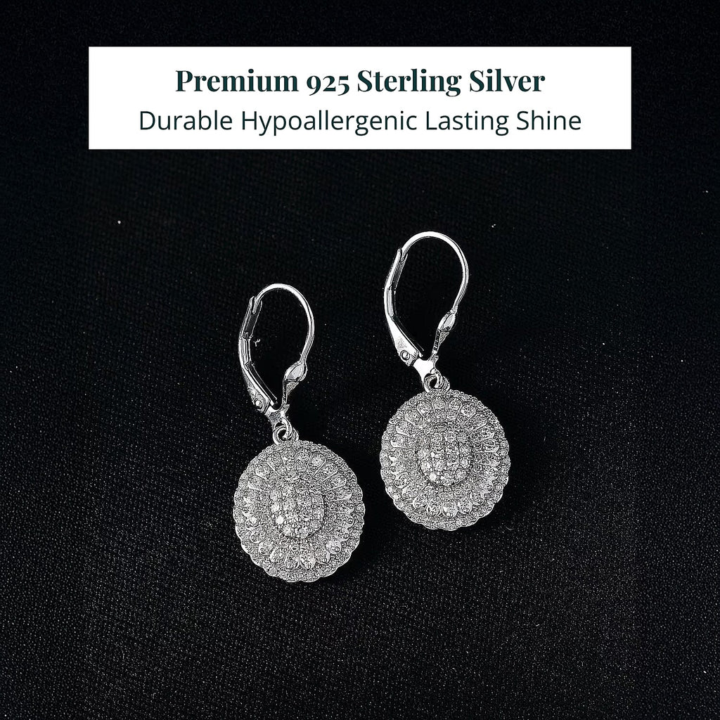 LUXURIANT DIAMOND - Lab Grown Diamant SI-GH Ohrringe 925 Silber Rhodiniert (10-15 Werktage Lieferzeit) ca. 1.00 ct