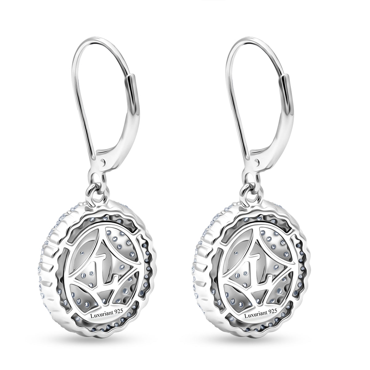 LUXURIANT DIAMOND - Lab Grown Diamant SI-GH Ohrringe 925 Silber Rhodiniert (10-15 Werktage Lieferzeit) ca. 1.00 ct