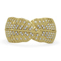 CLARTE Fylla, Moissanit Ring, 925 Silber Gelbgold, (Größe 17.00) ca. 0.65 ct