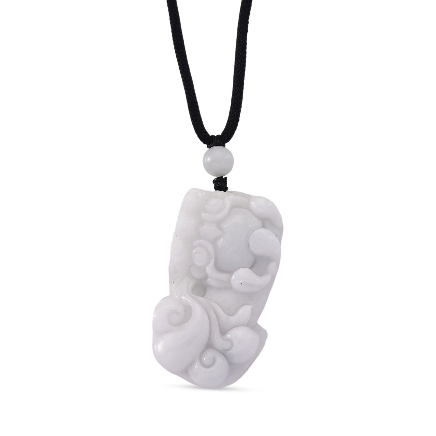 EXTREM SELTEN Natürliche Weiße Jadeit Jade Halskette Flexibles(ca. 70  cm) ca. 125.00 ct