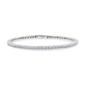 LUXURIANT SGL zertifizierter SI-GH Labor Diamant 19cm Armreif, 925 Silber rhodiniert - 5 ct.