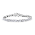 LUXURIANT DIAMOND - Lab Grown Diamant SI-GH Armband ca. 18.5 cm 925 Silber Rhodiniert (10-15 Werktage Lieferzeit) ca. 4.00 ct