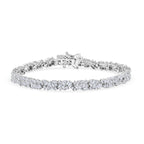 LUXURIANT DIAMOND - Lab Grown Diamant SI-GH Armband ca. 18.5 cm 925 Silber Rhodiniert (10-15 Werktage Lieferzeit) ca. 4.00 ct