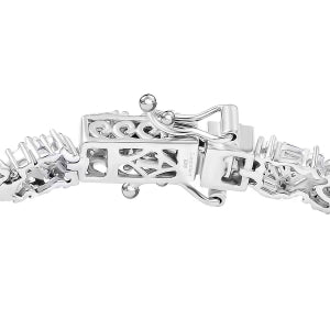 LUXURIANT DIAMOND - Lab Grown Diamant SI-GH Armband ca. 18.5 cm 925 Silber Rhodiniert (10-15 Werktage Lieferzeit) ca. 4.00 ct
