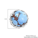 D'Joy Golden Hill Türkis Ohrringe 925 Silber rhodiniert ca. 5,14 ct.