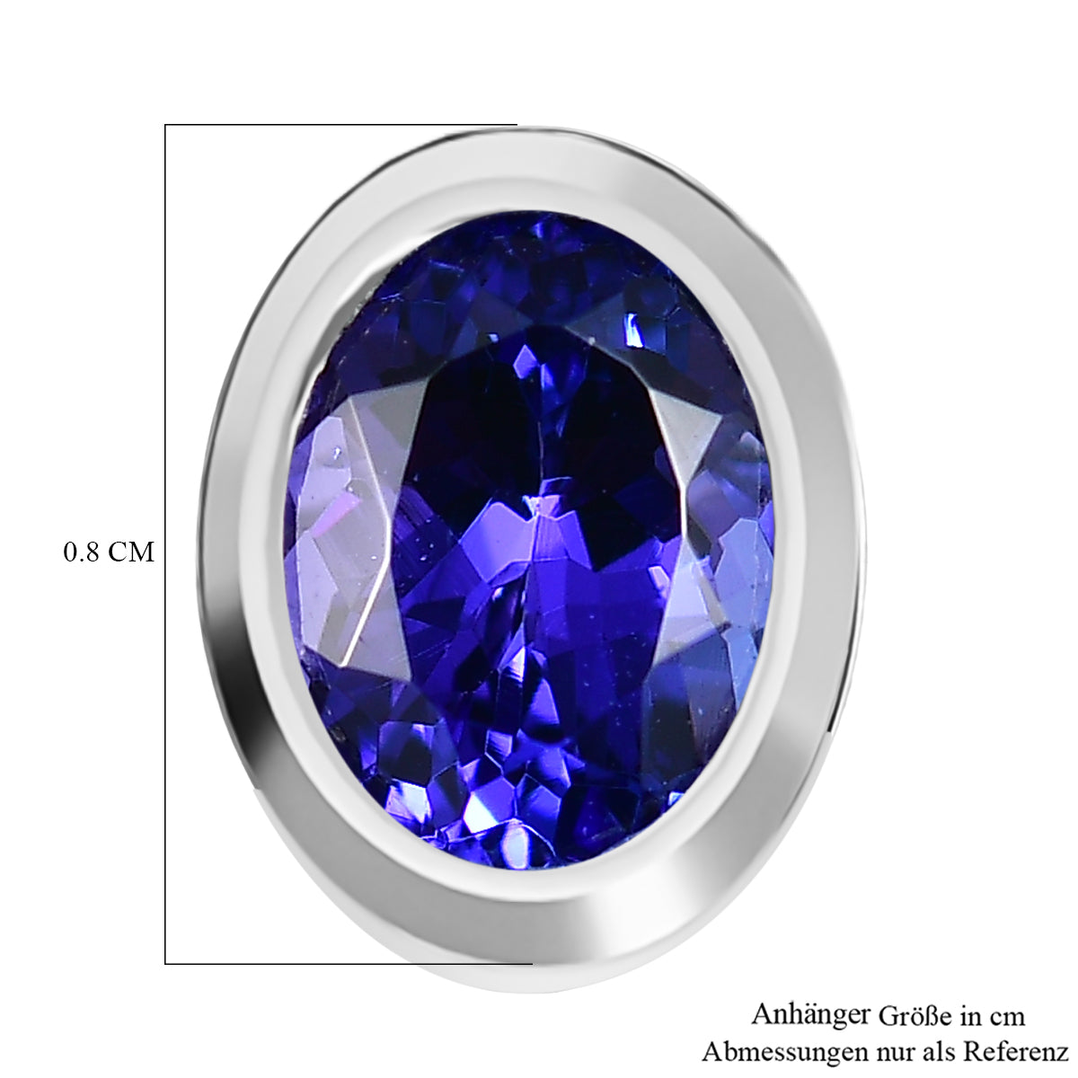 Rhapsody AAAA Tansanit Anhänger 950 Platin ca. 1.20 ct