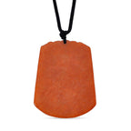 Rote Jade Halskette ca. 70 cm (verstellbar) ca. 200,00 ct.