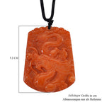 Rote Jade Halskette ca. 70 cm (verstellbar) ca. 200,00 ct.