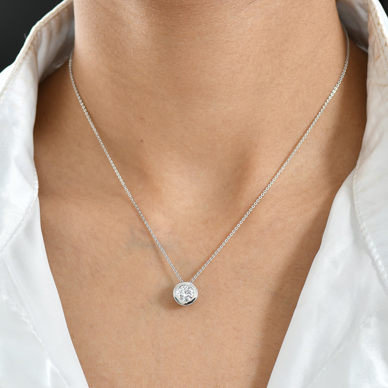 LUXURIANT DIAMOND - Lab Grown Diamant SGL VS-EF Anhänger 950 Platin ca. 1.00 ct