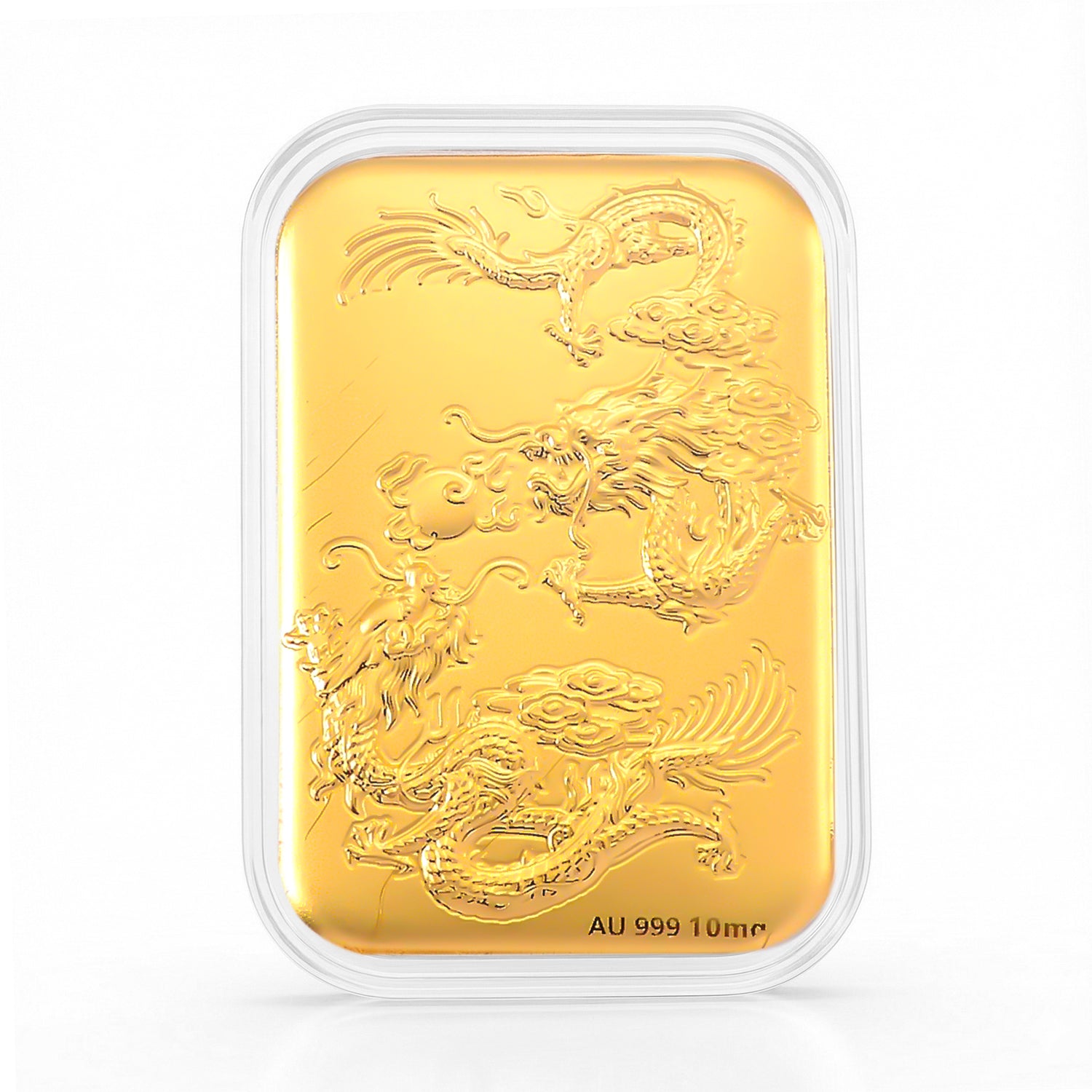 EXKLUSIVES GESCHENK - 999er Goldfolie mit Drachen-Motiv 10mg