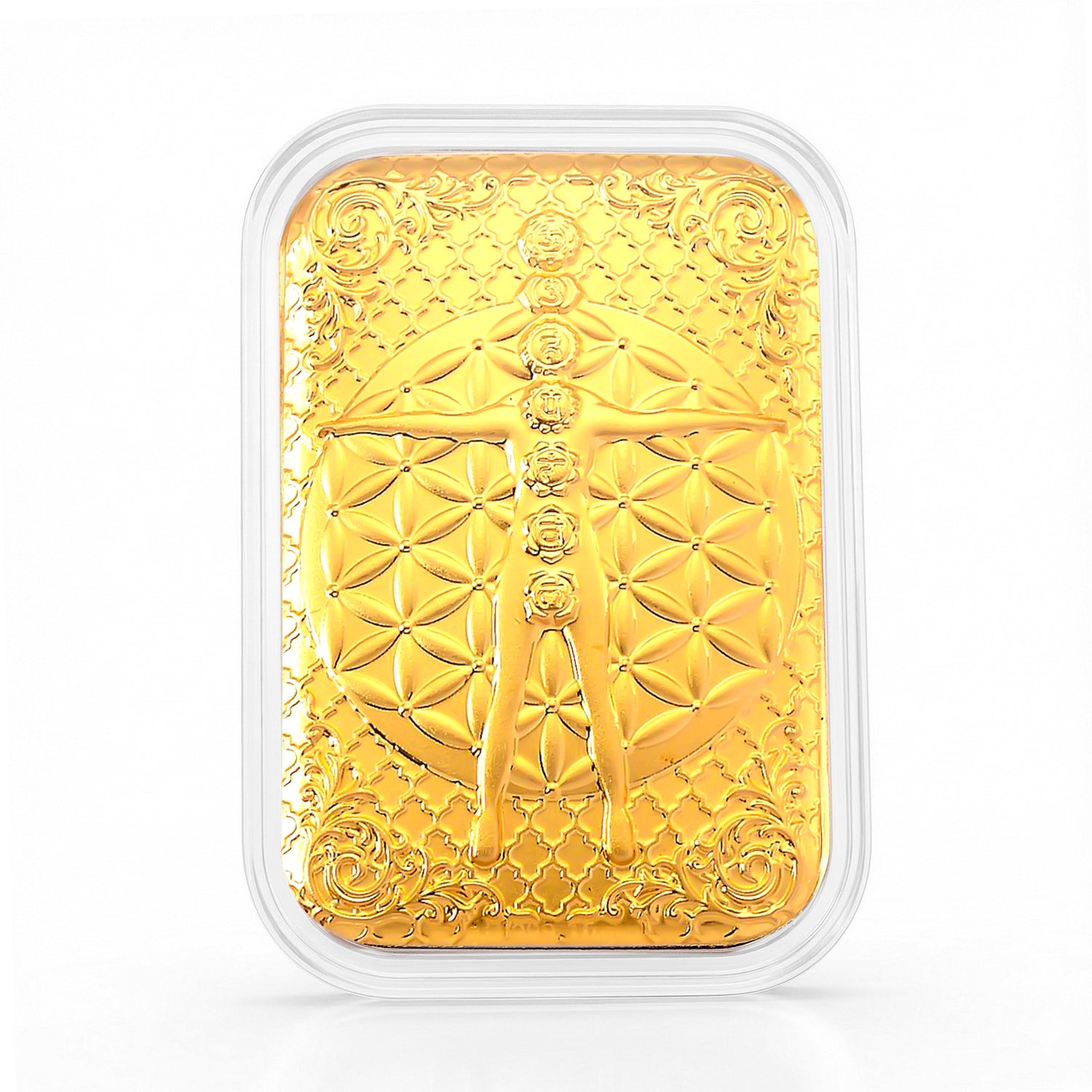 EXKLUSIVES GESCHENK - 999er Goldfolie mit 7-Chakren-Motiv 10mg