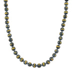 Natürlicher Olmek Jadeit Halskette ca. 50 cm 925 Silber vergoldet ca. 500.00 ct