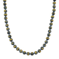 Natürlicher Olmek Jadeit Halskette ca. 50 cm 925 Silber vergoldet ca. 500.00 ct