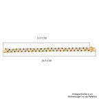 D'Joy Natürlicher, äthiopischer Welo Opal, Masoala Saphir (Fissure gefüllt) Armband ca. 19 cm 925 Silber 750 Gelbgold Vermeil ca. 13,26 ct.