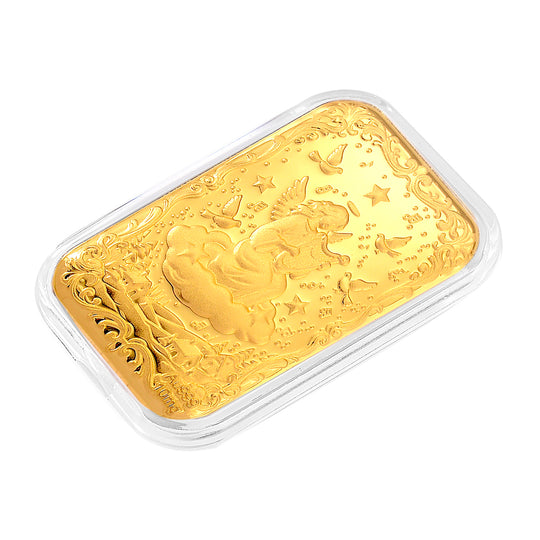 EXKLUSIVES GESCHENK - 999er Goldfolie mit Engel, 10mg