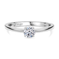 LUXURIANT DIAMOND - Lab Grown Diamant VS-EF Ring 925 Silber rhodiniert (Größe 17.00) ca. 0.50 ct