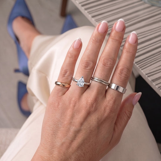 LUXURIANT DIAMOND - Lab Grown Diamant VS-EF Ring 925 Silber rhodiniert (Größe 18.00) ca. 0.50 ct