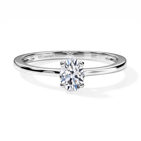 LUXURIANT DIAMOND - Lab Grown Diamant VS-EF Ring 925 Silber rhodiniert (Größe 20.00) ca. 0,50 ct