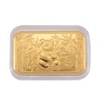EXKLUSIVES GESCHENK - 999er Feingoldplatte mit Teddybär Motiv, 10mg 999 Gold
