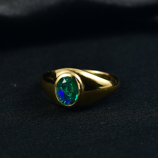 D'Joy Pfau Quarz Triplette Ring 925 Silber platiniert (Größe 19.00) ca. 1,40 ct